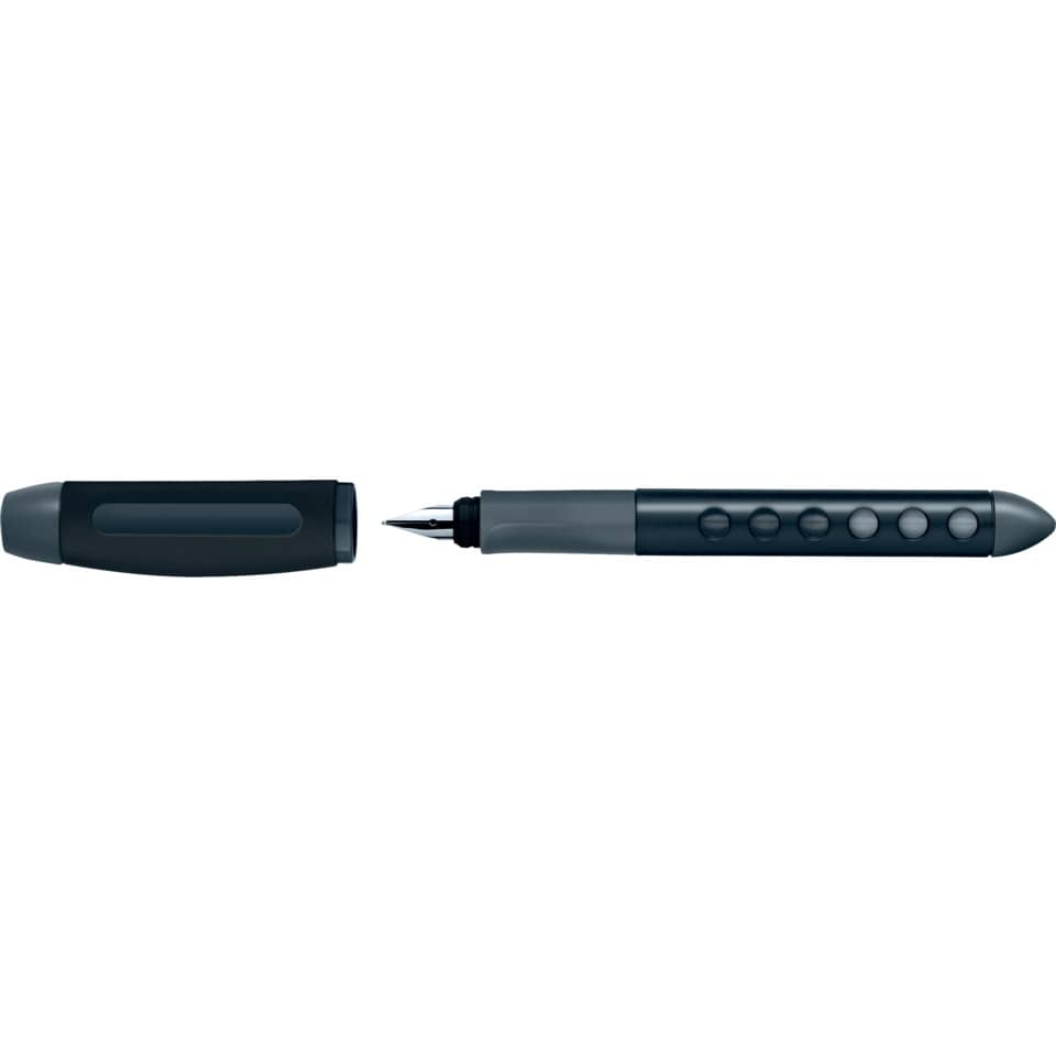 Schulfüller Scribolino - Linkshänder, L, schwarz/blau