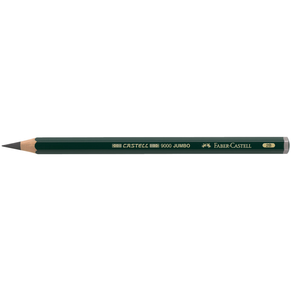 Bleistift Castell® 9000 Jumbo - 2B, dunkelgrün