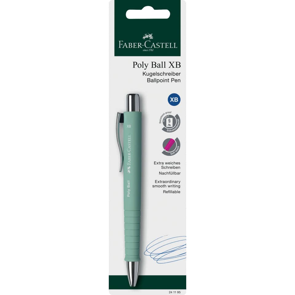 Kugelschreiber Poly Ball - XB, dokumentenecht, sortiert, Blisterkarte