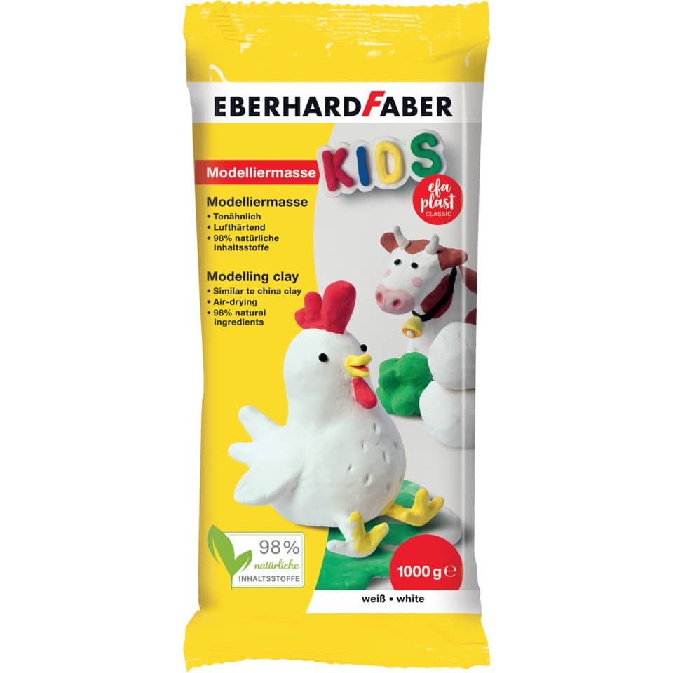 Modelliermasse EFA Plast KIDS - 1 kg, weiß