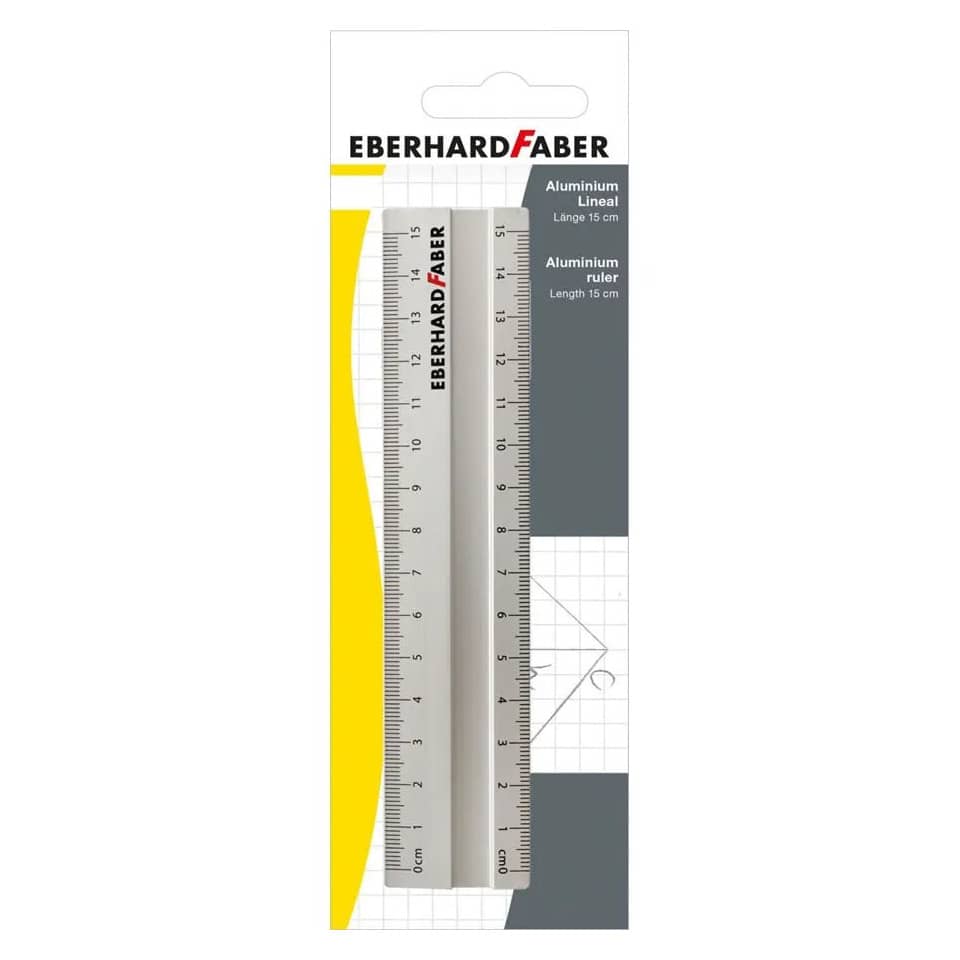 Aluminiumlineal - 15 cm
