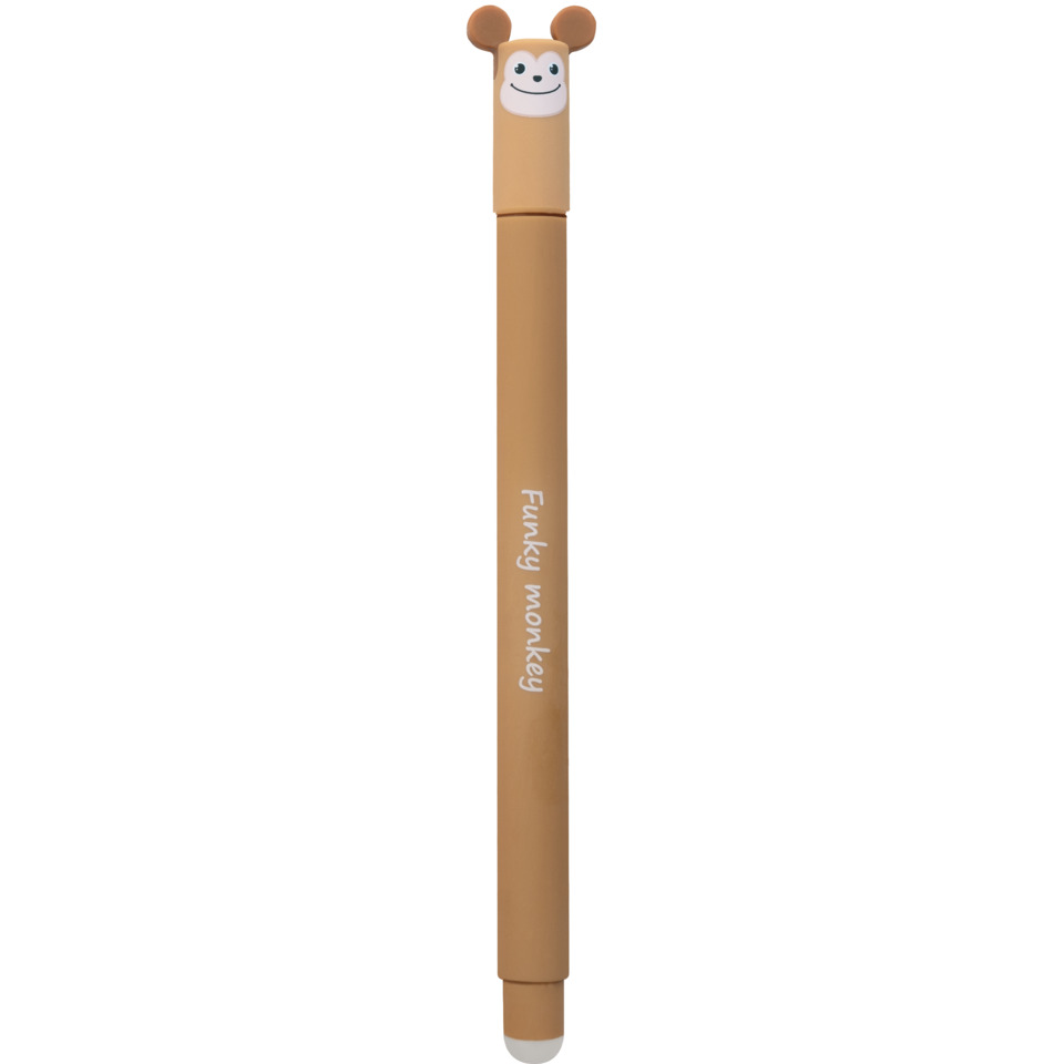 Gelschreiber Animal Erase It! Monkey, 0,7 mm, radierbar, blau