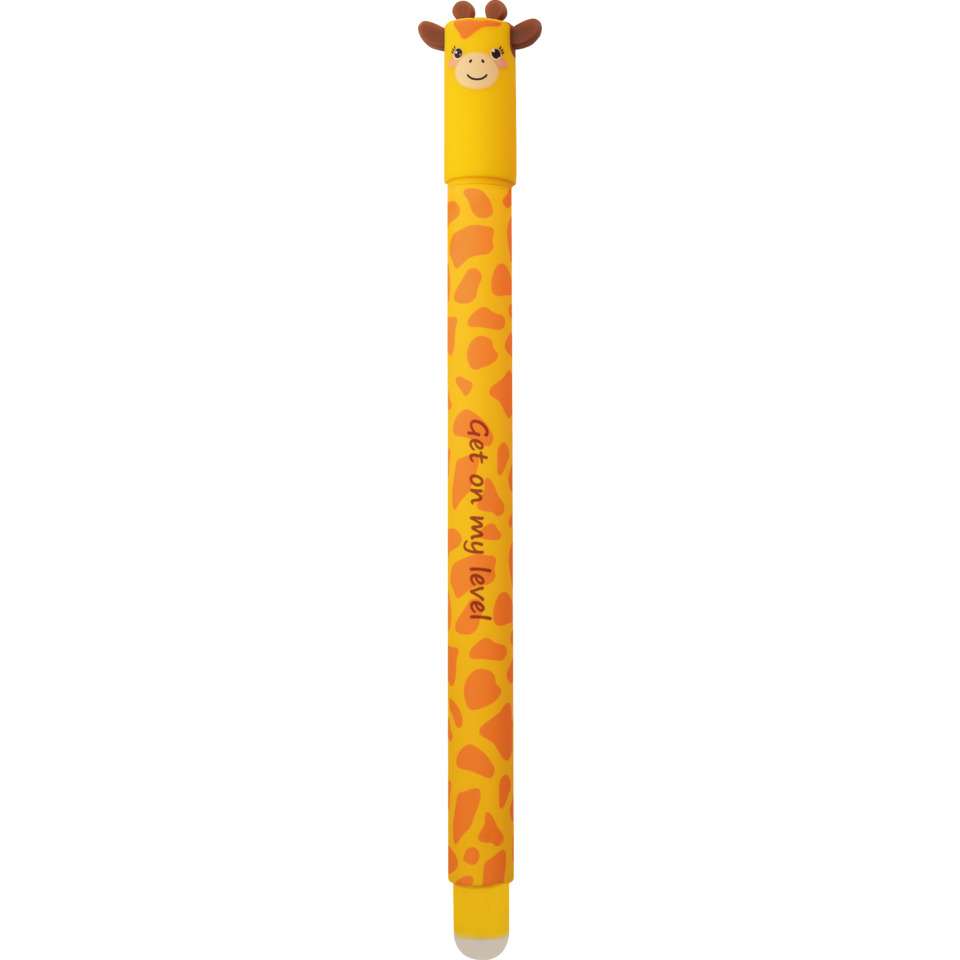 Gelschreiber Animal Erase It! Giraffe, 0,7 mm, radierbar, blau
