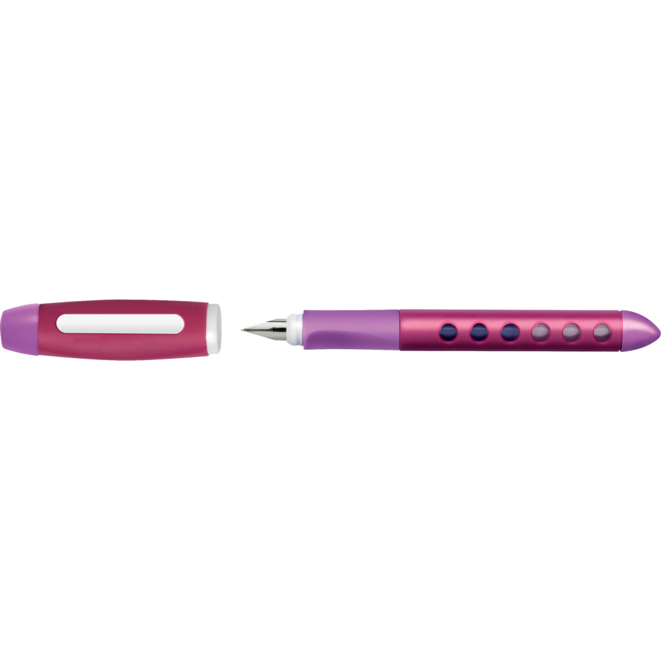 Schulfüller Scribolino - Linkshänder, L, brombeer