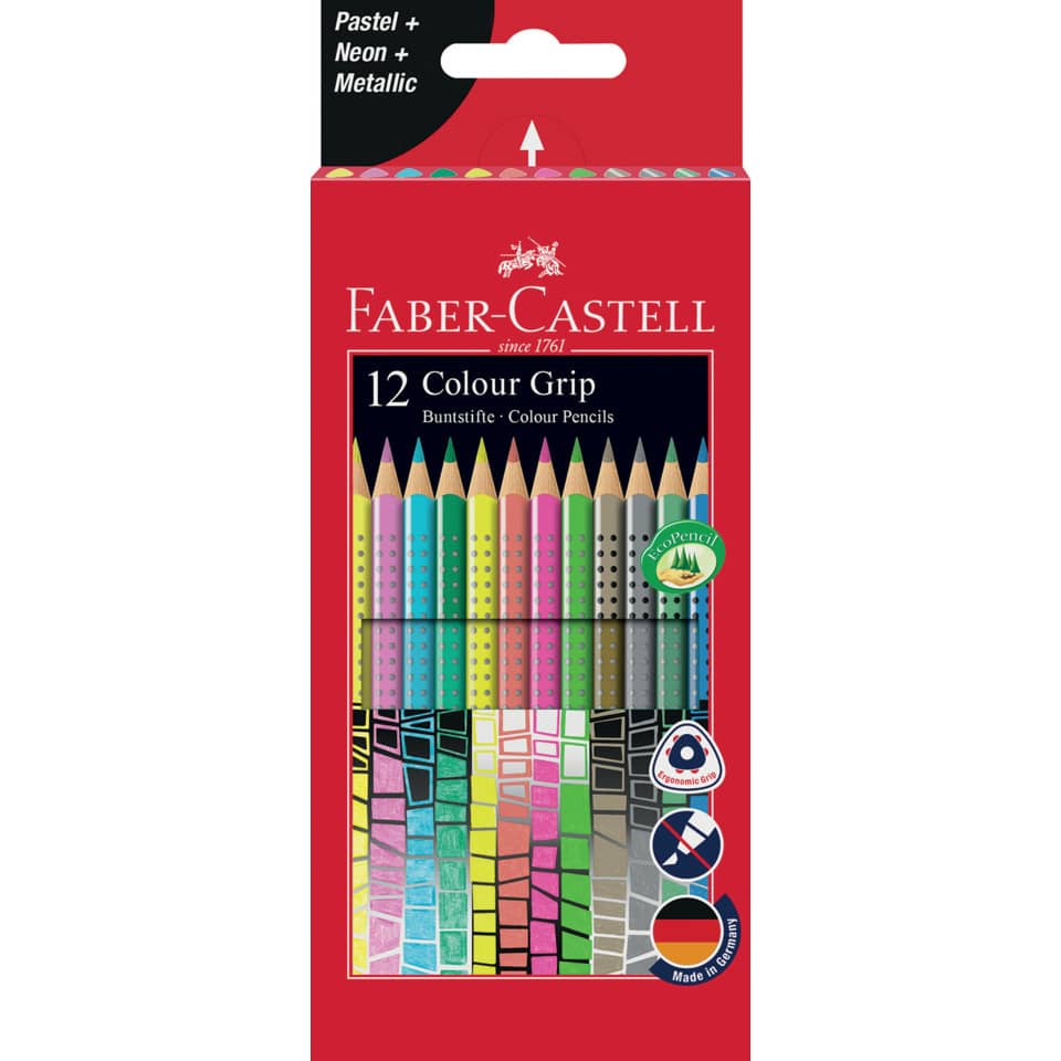 Buntstift Colour GRIP - 12 Farben, Sonderfarbset