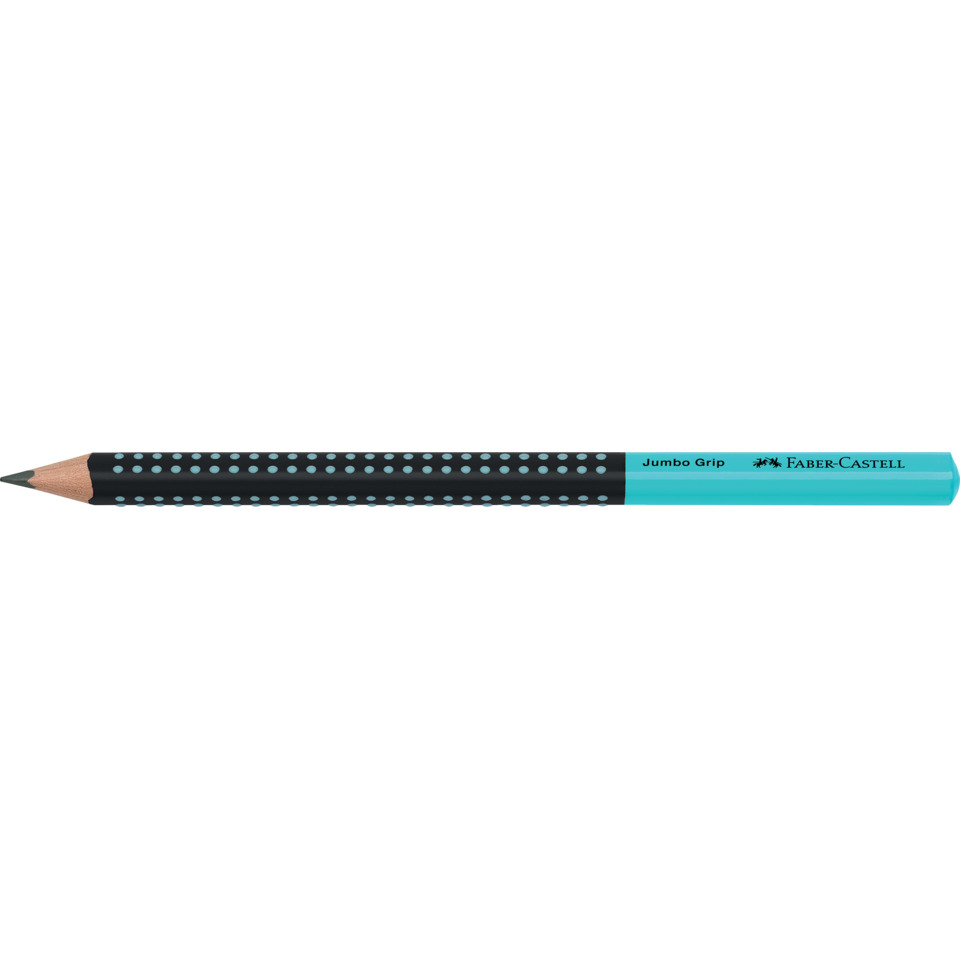 Bleistift Jumbo Grip, HB, schwarz/türkis