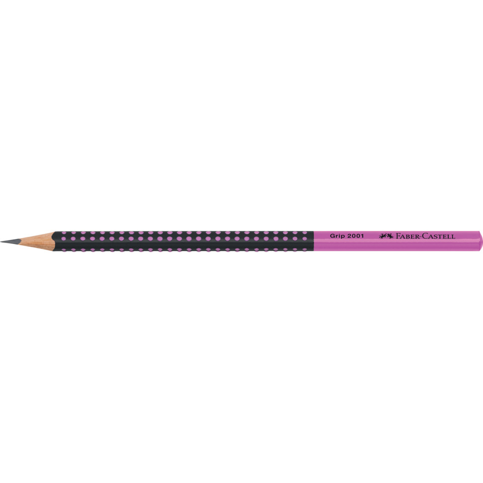 Bleistift Grip 2001 HB Two Tone, schwarz/pink