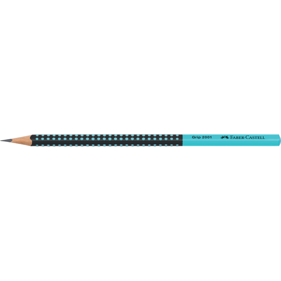 Bleistift Grip 2001 HB Two Tone, schwarz/türkis