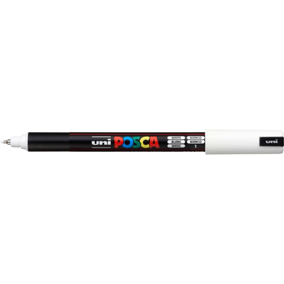 Marker - 0,7 mm, Spitze fein, weiß