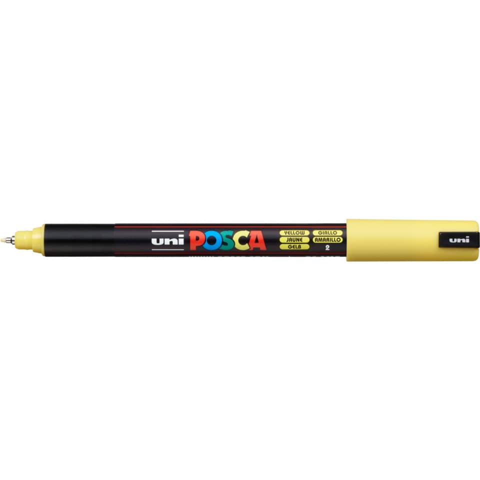 Marker - 0,7 mm, Spitze fein, gelb