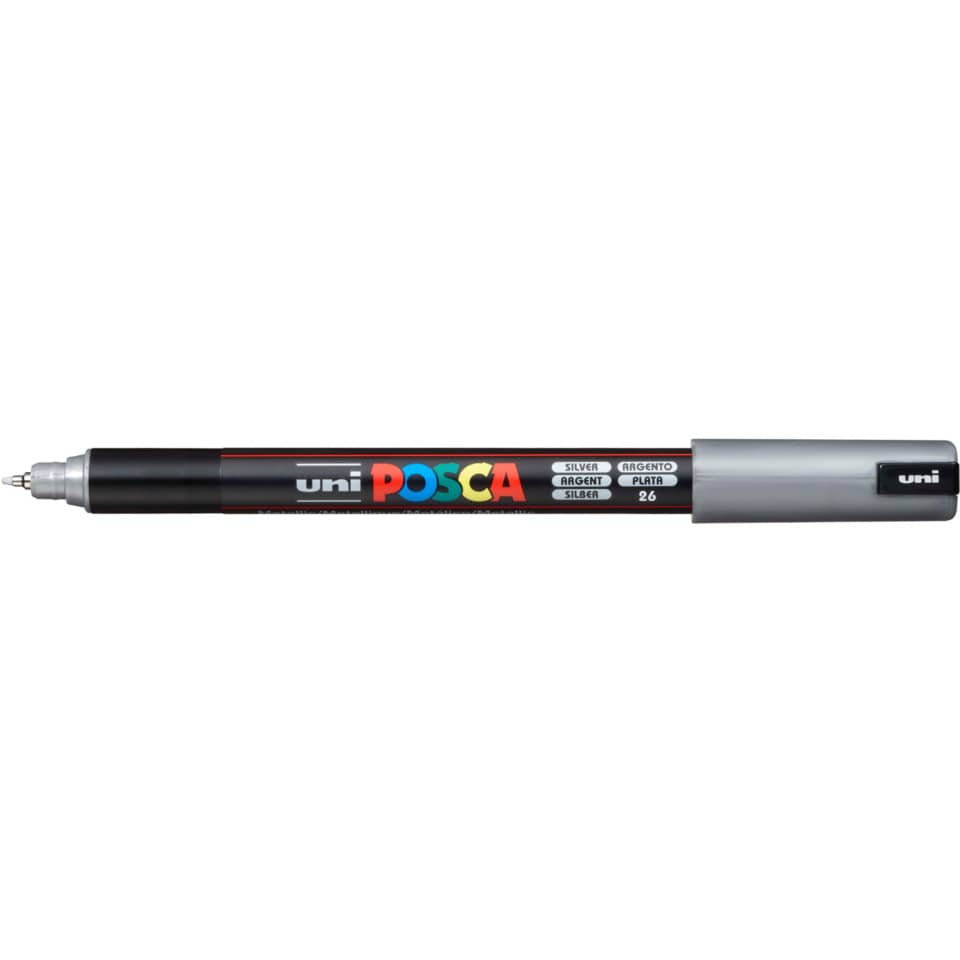 Marker - 0,7 mm, Spitze fein, silber