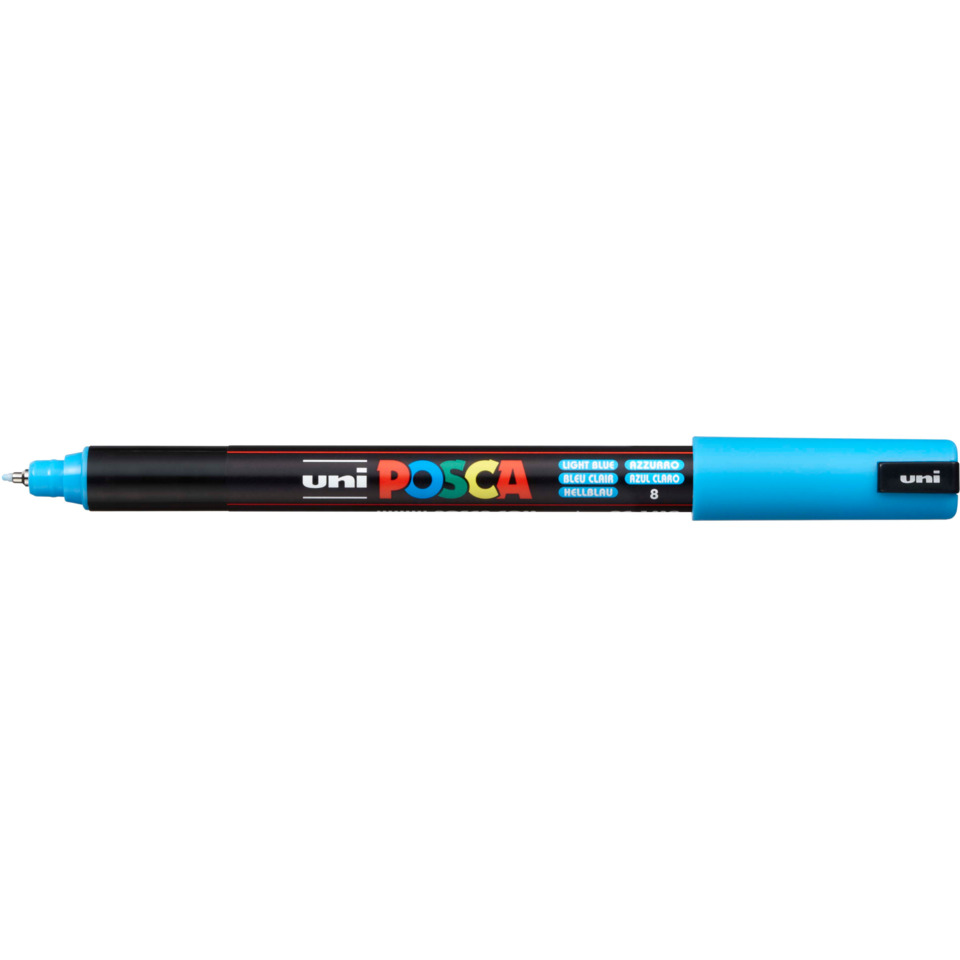 Marker - 0,7 mm, Spitze fein, hellblau