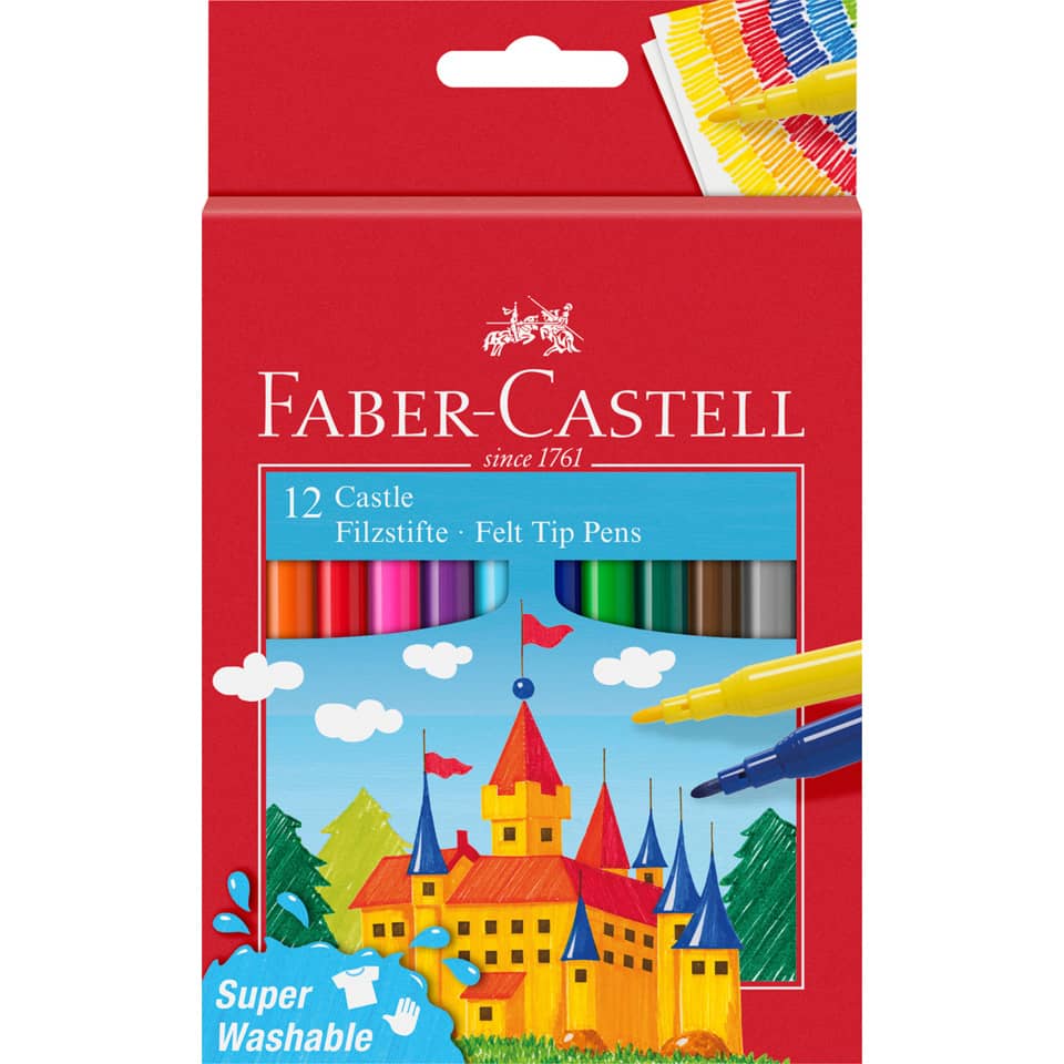 Filzstift Castle - 12er Etui, sortiert