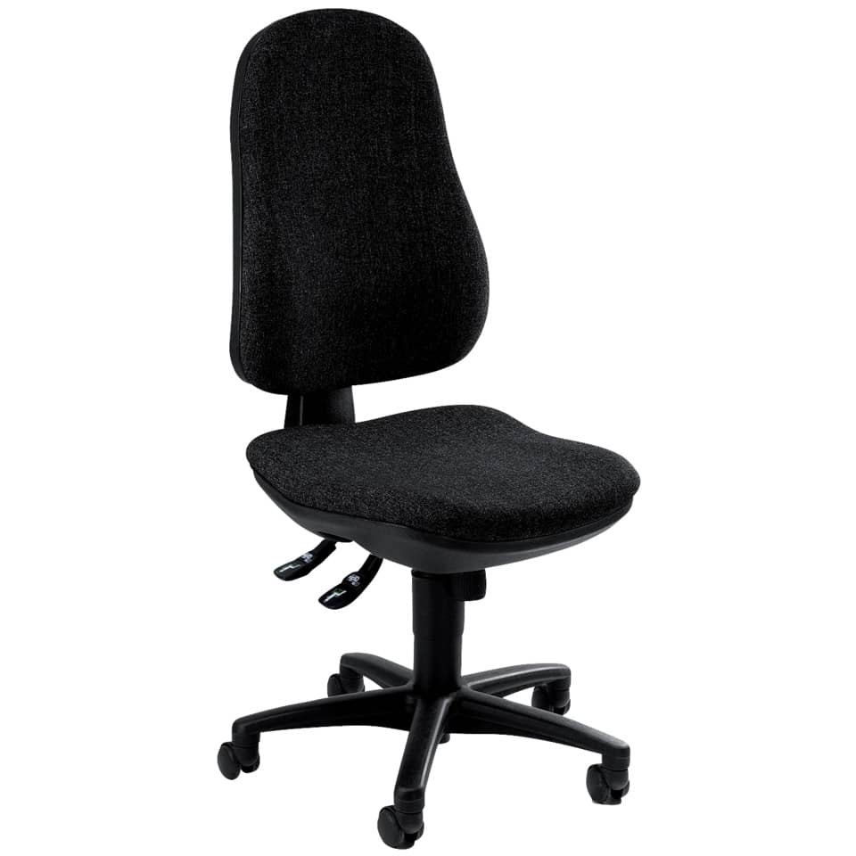 Bürodrehstuhl Support® SY ohne Armlehnen anthrazit