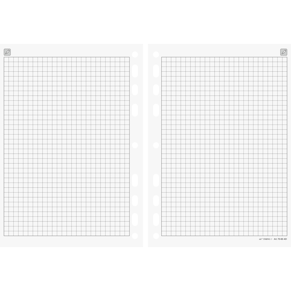 Timing 1 Einlage Notizpapier kariert