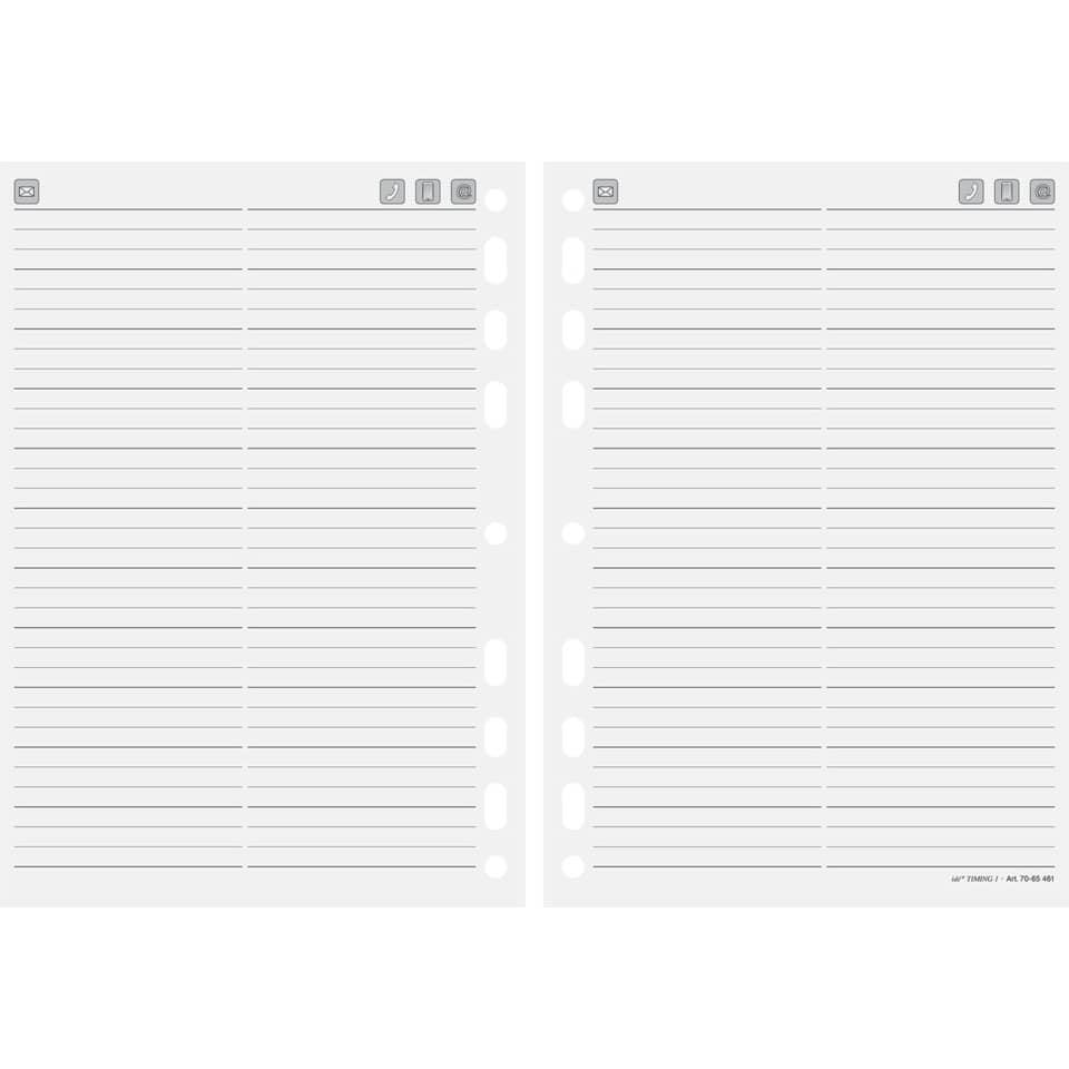 Timing 1 Einlage Adressen- u.Telefonregister