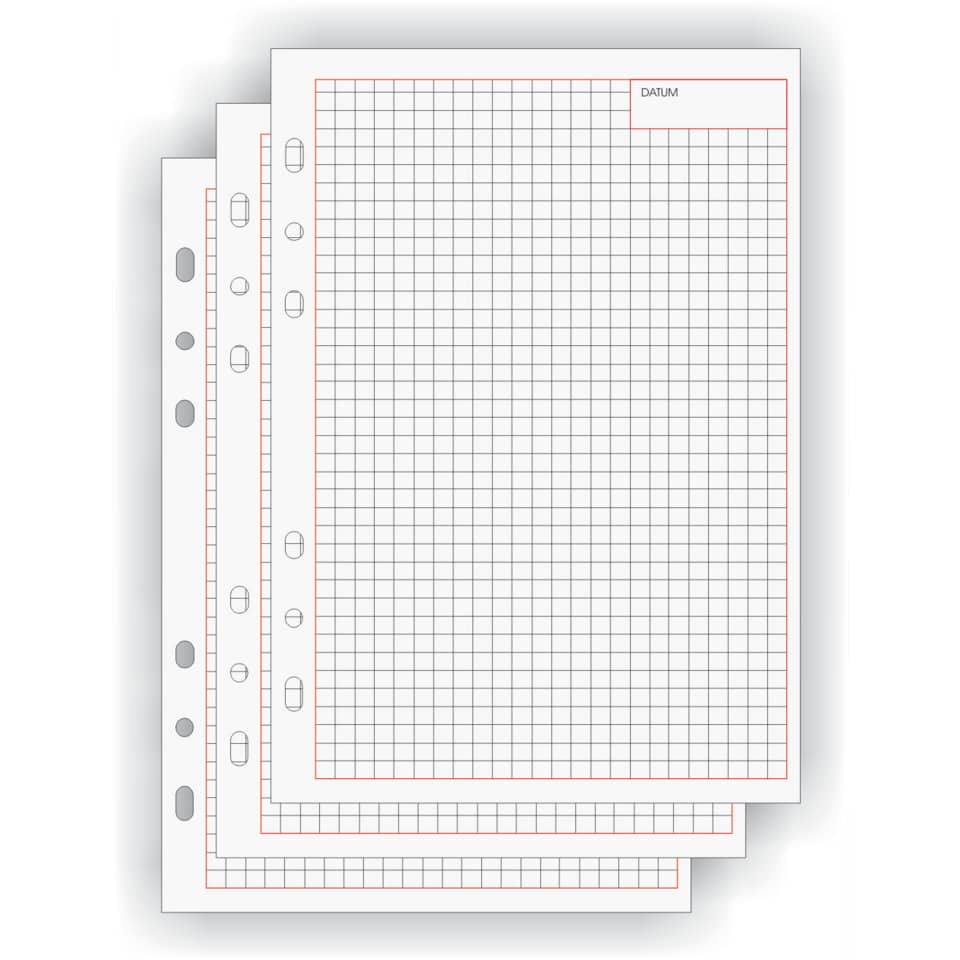 Ersatzeinlage "kariert" - A5, 50 Blatt