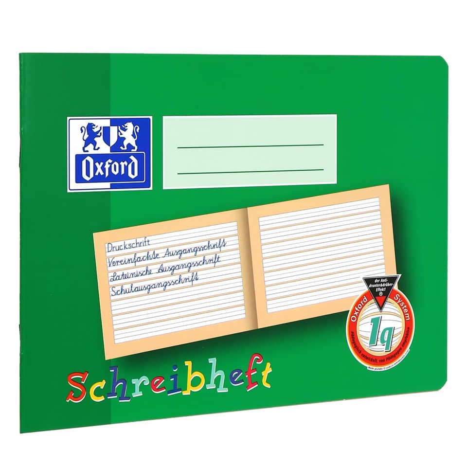 Schreiblernheft, A5 quer, 1q, 16, robuster, abwischbarer Deckel