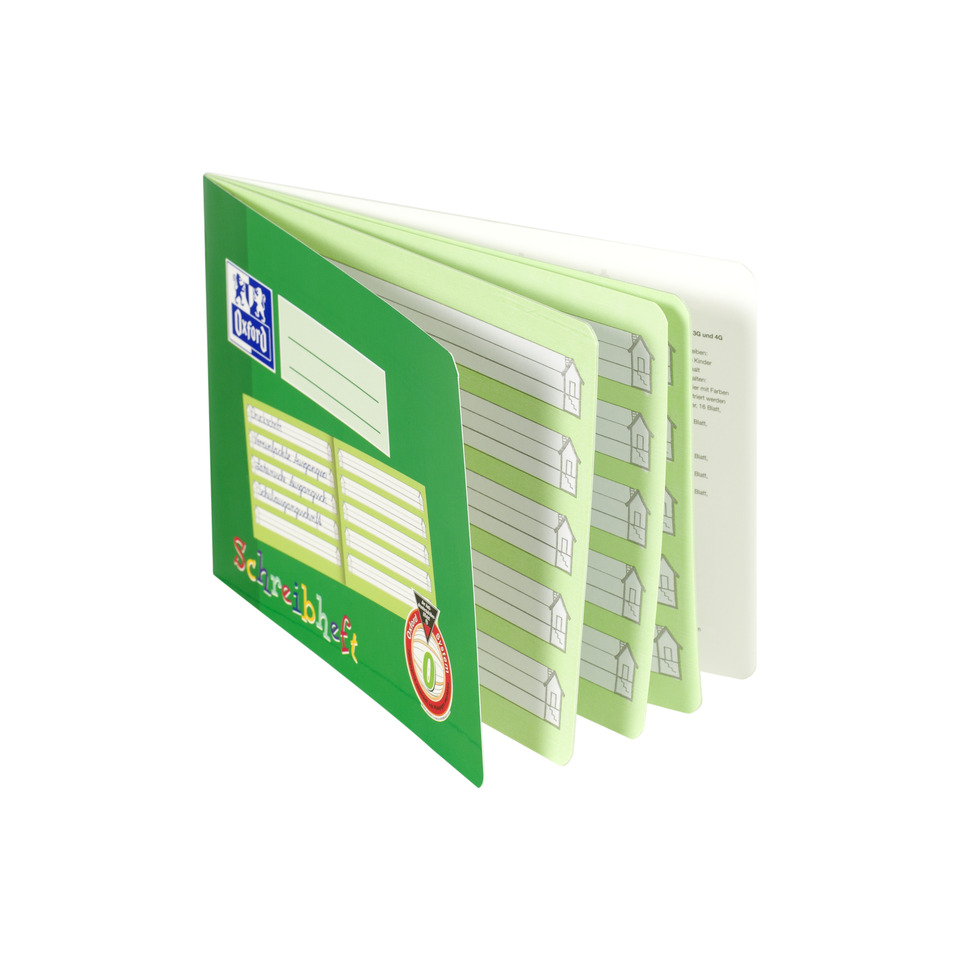 Schreiblernheft, A5 quer 0, 16, robuster, abwischbarer Deckel