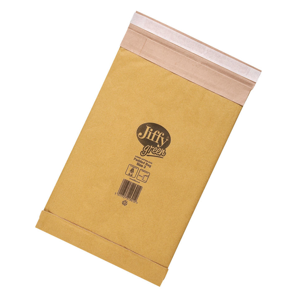 Papierpolstertasche Größe 3 - 210 x 343mm, braun
