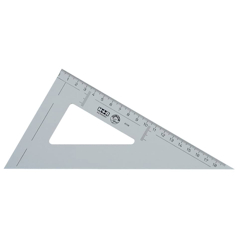 Winkel Spitz 60° 29cm rauchfarbig