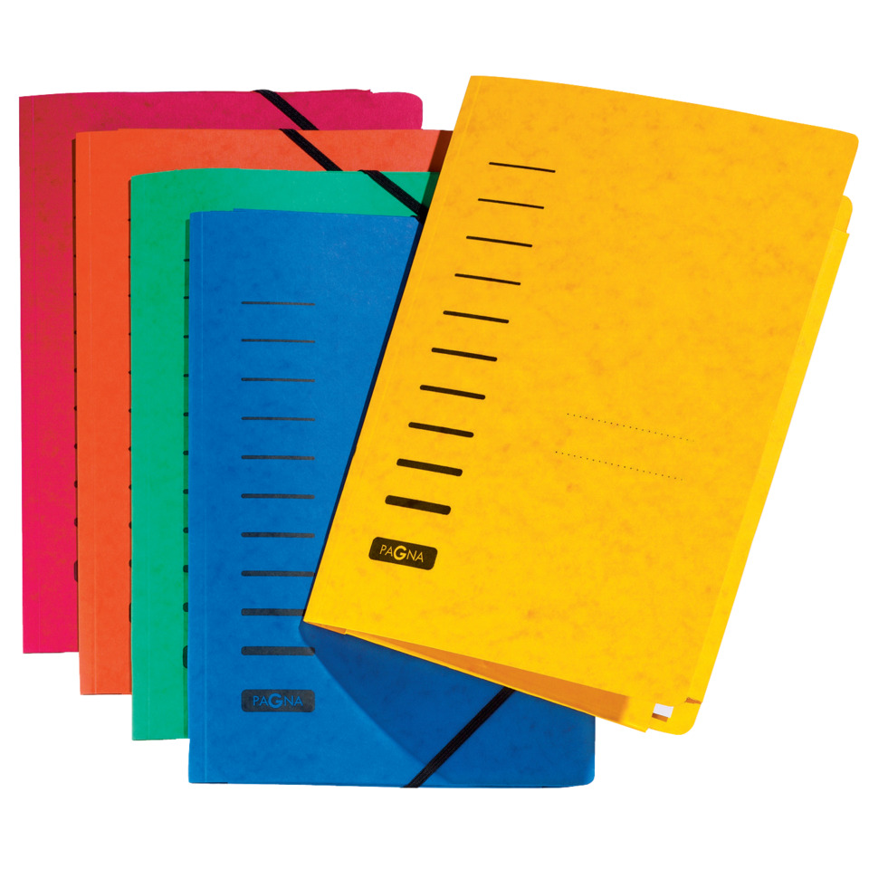Gummizugmappe - A4, 150 Blatt, Pressspan, rot