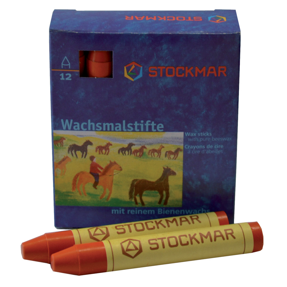 Wachsmalstifte - orange - 12 Stifte