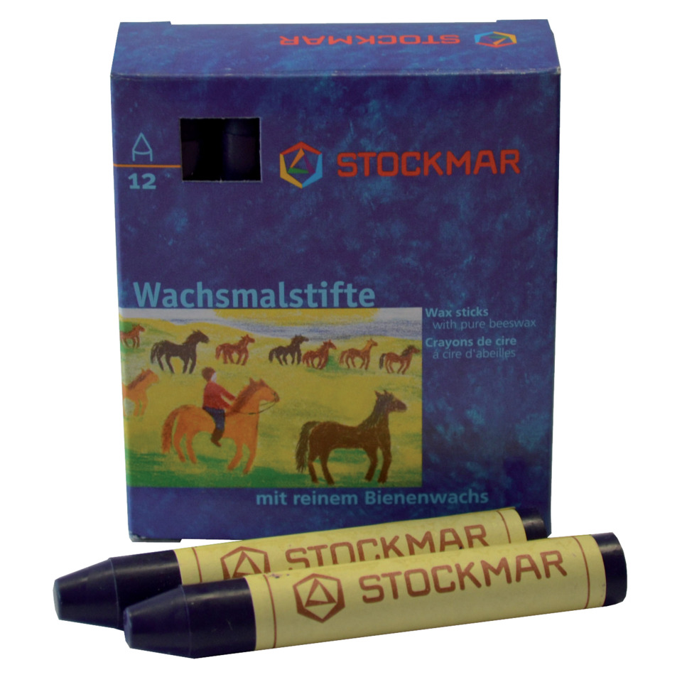 Wachsmalstifte - blauviolett - 12 Stifte