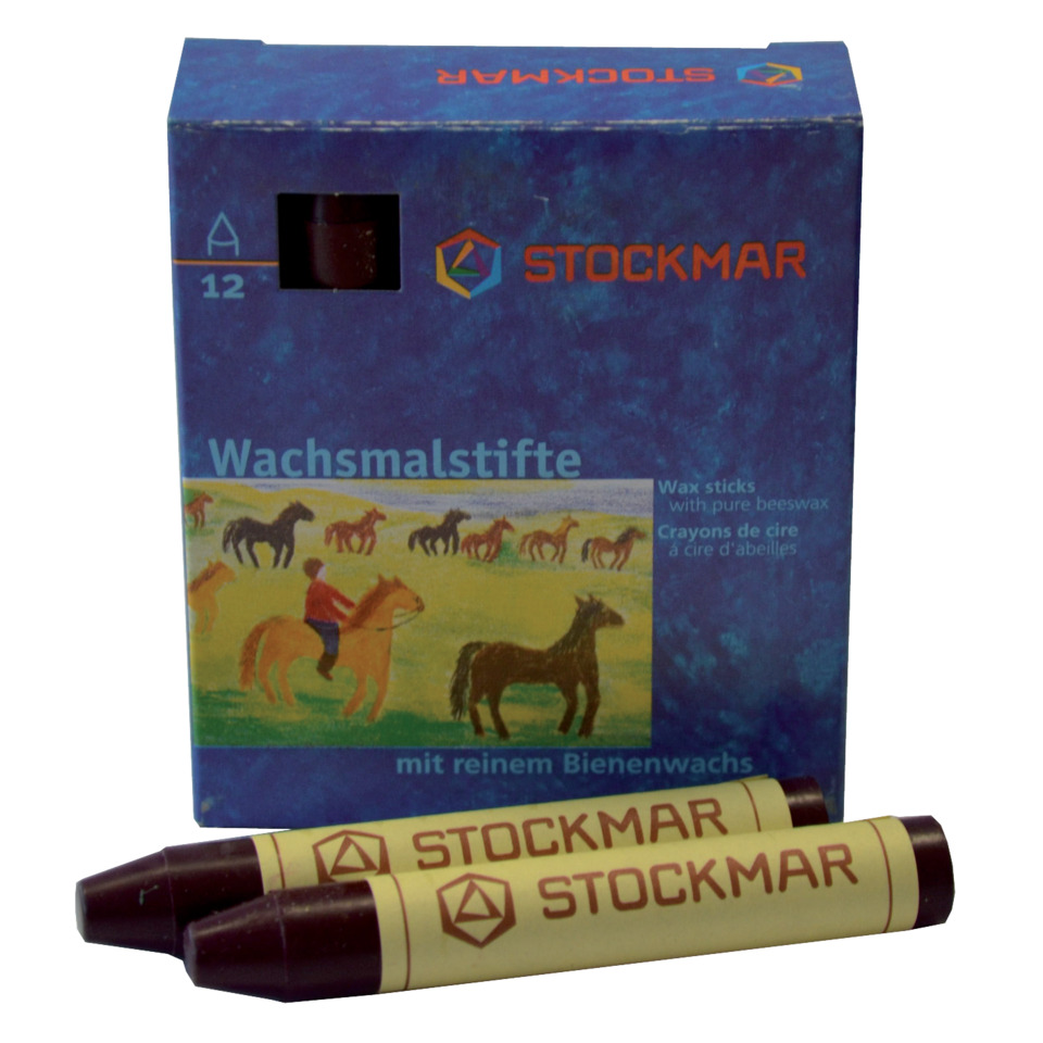 Wachsmalstifte - rotviolett - 12 Stifte