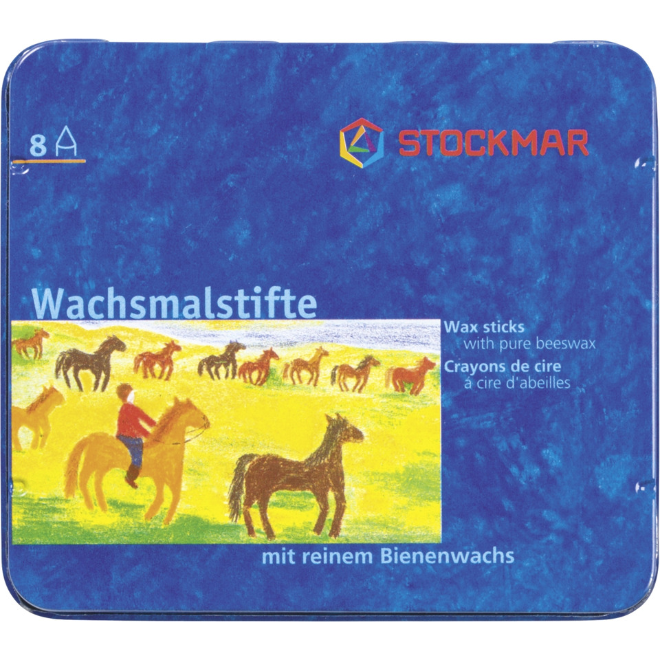 Wachsmalstifte - 8 Farben Standardsortiment