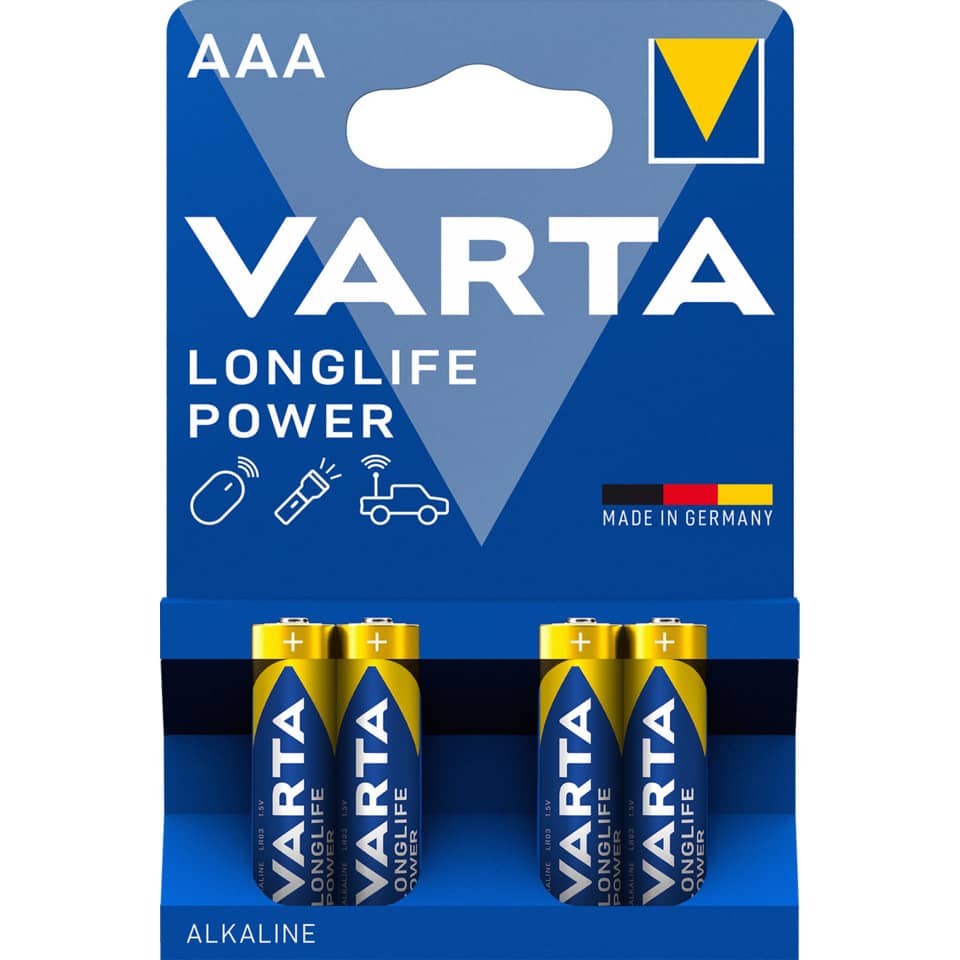 Batterie Alkali-Mangan Longlife Power, LR03/AAA/Micro, 4 Stück
