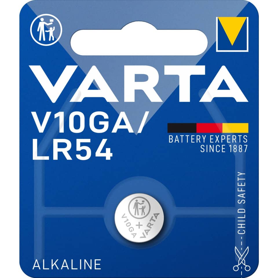 Knopfzellen-Batterie Alkali-Mangan LR54/V10GA, 1 Stück