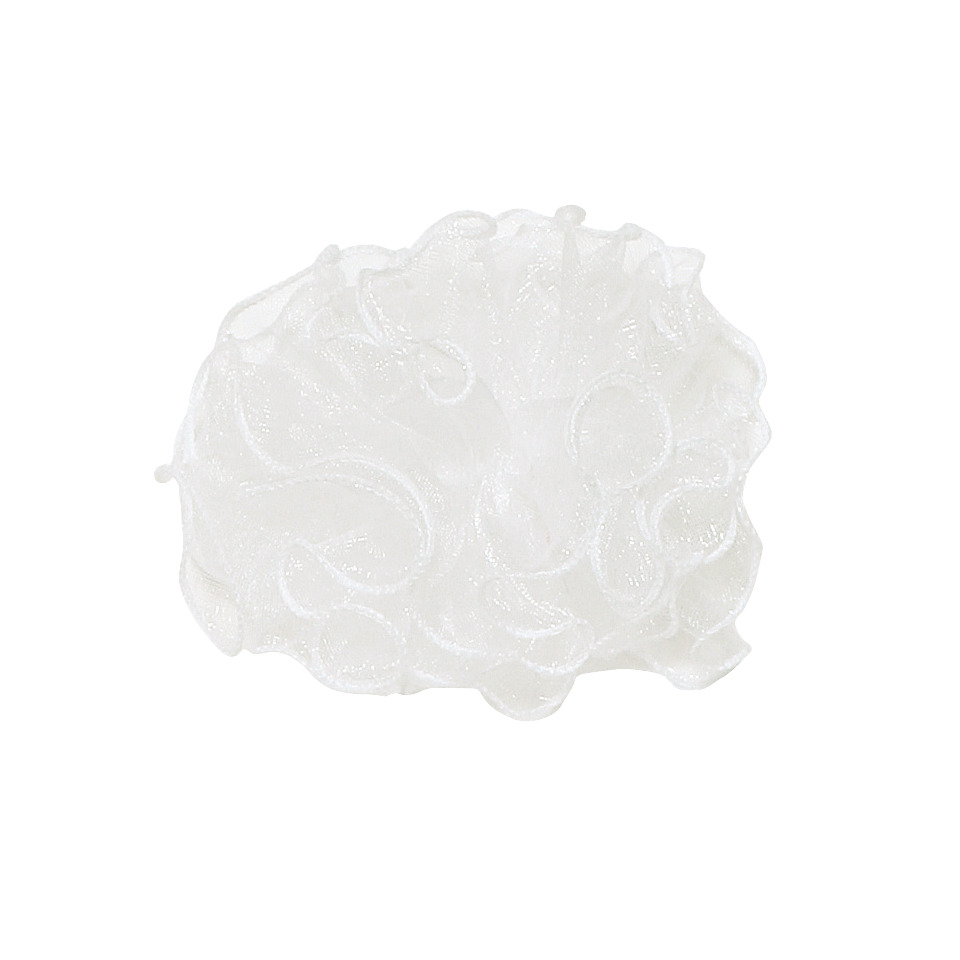 Kerzenmanschette - weiß, Organza