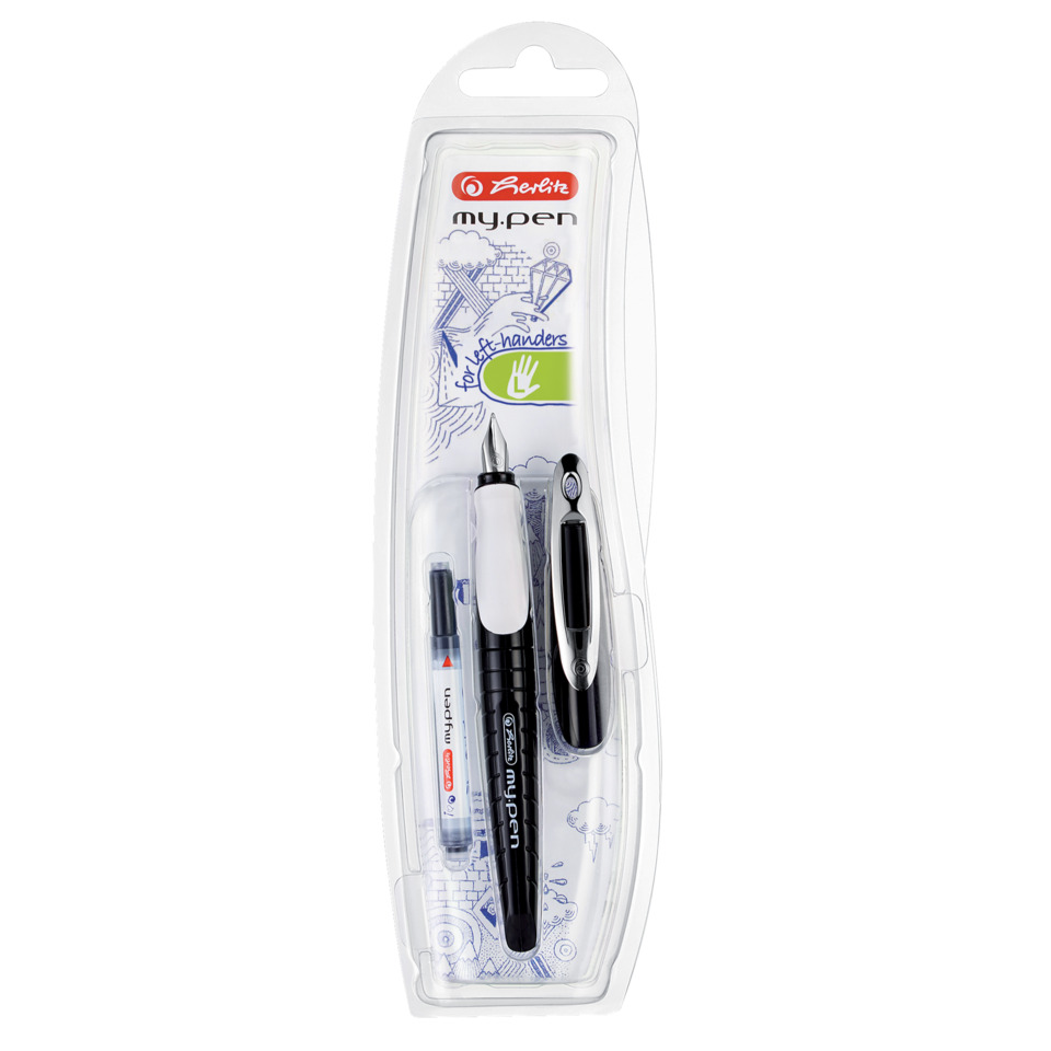 Füllhalter my.pen - L-Feder, schwarz/weiß