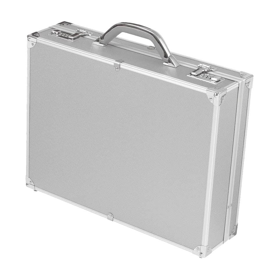 Attachékoffer Octan - silber