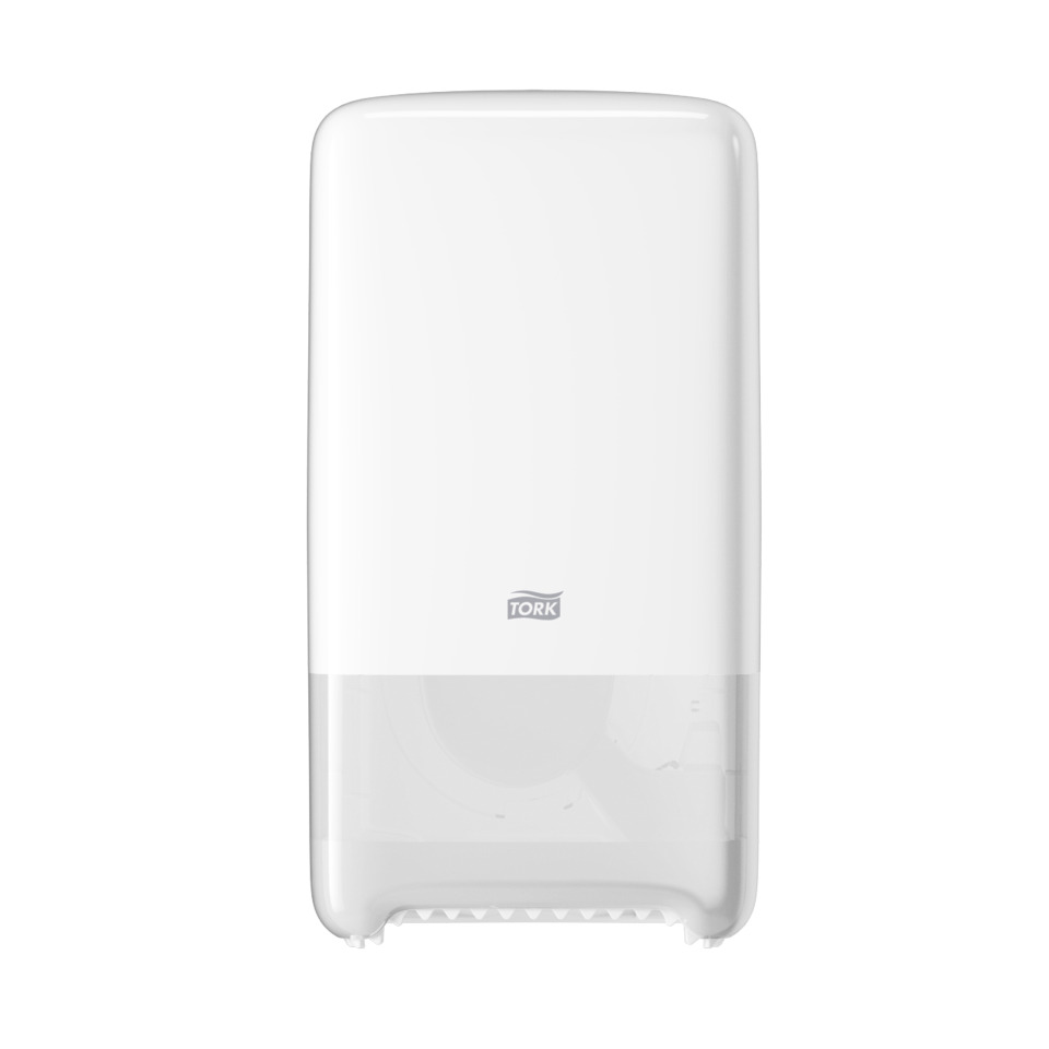 Toilettenpapier-Doppelrollenspender Midi T6 System - weiß