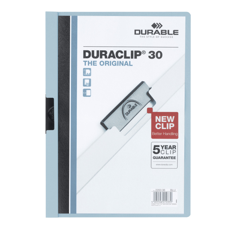 Klemm-Mappe DURACLIP® 30 - A4, blau