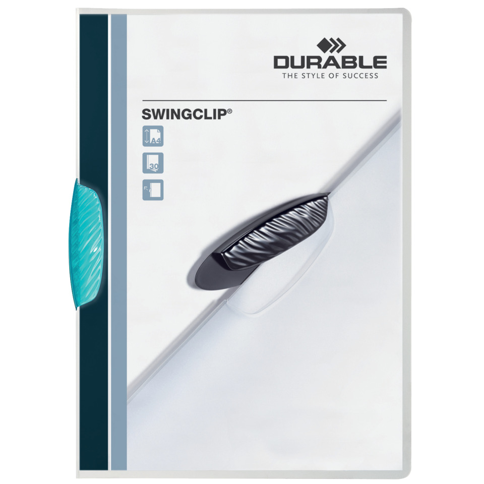 Klemm-Mappe SWINGCLIP® - 30 Blatt, mittelblau