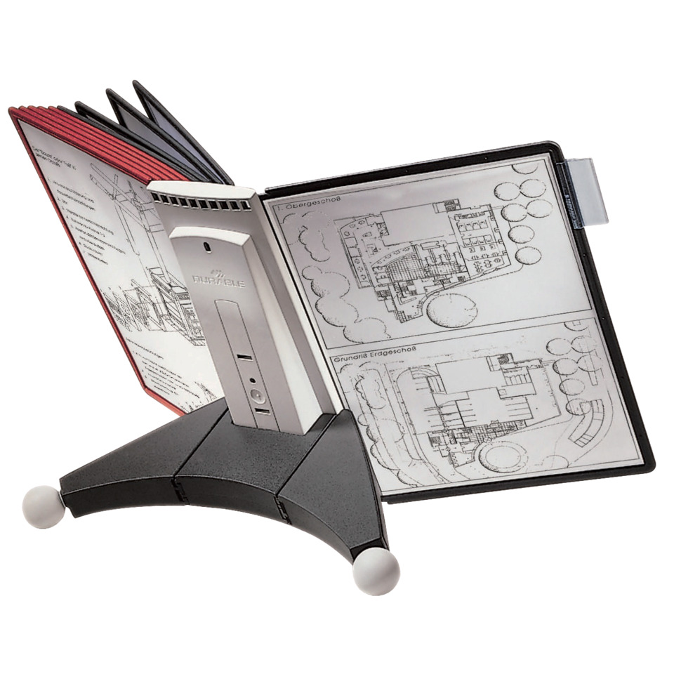 Sichttafelsystem SHERPA® TABLE - 10 Tafeln, anthrazit/grau