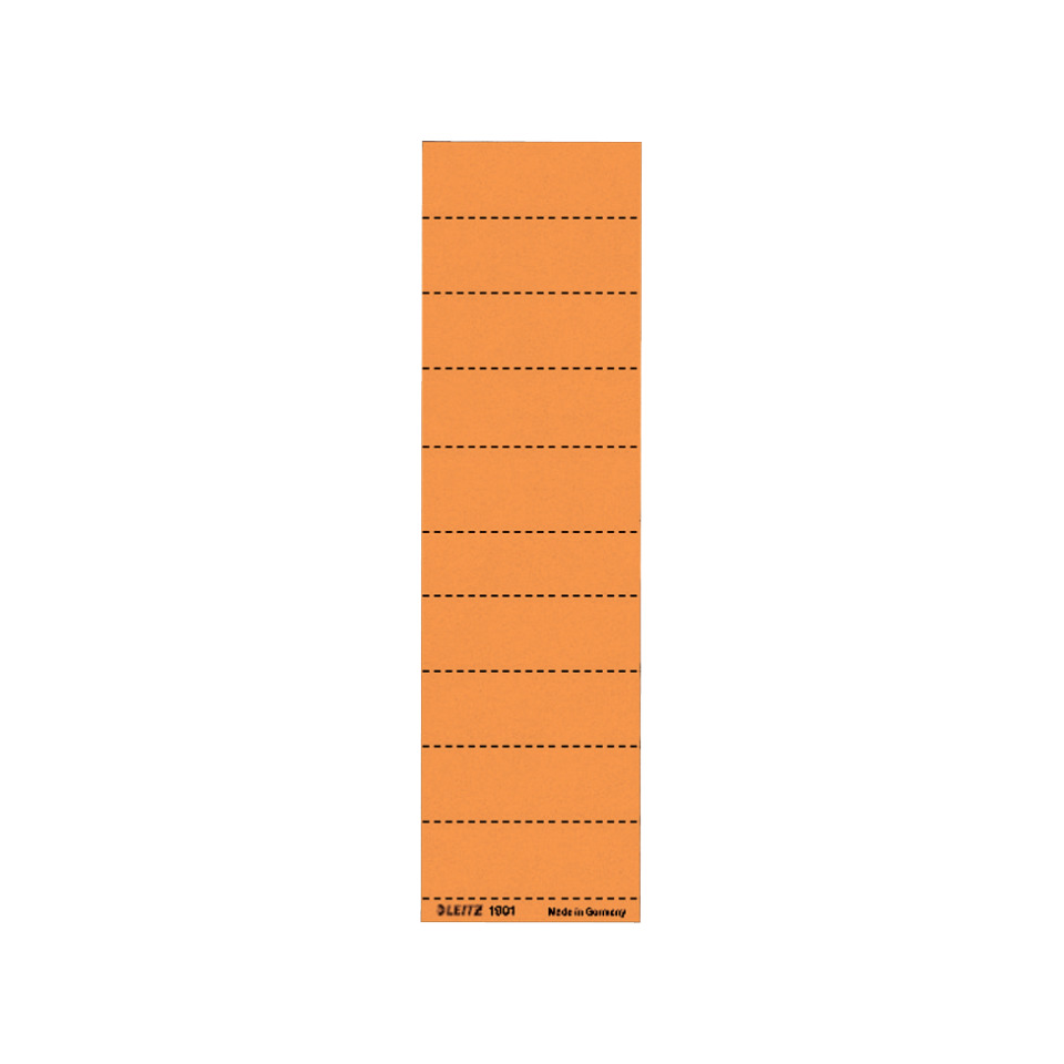 1901 Blanko-Schildchen - Karton, 100 Stück, orange