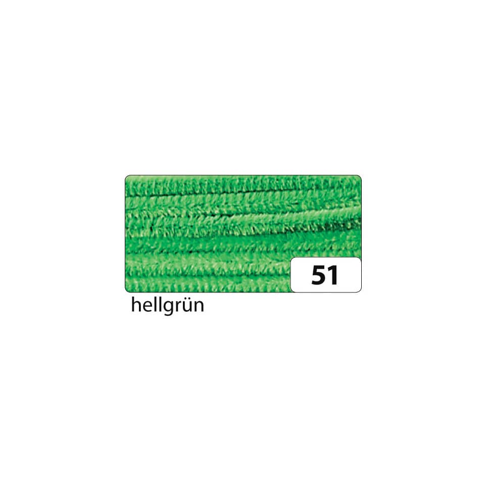 Chenilledraht - 8 mm, 10 Stück, hellgrün