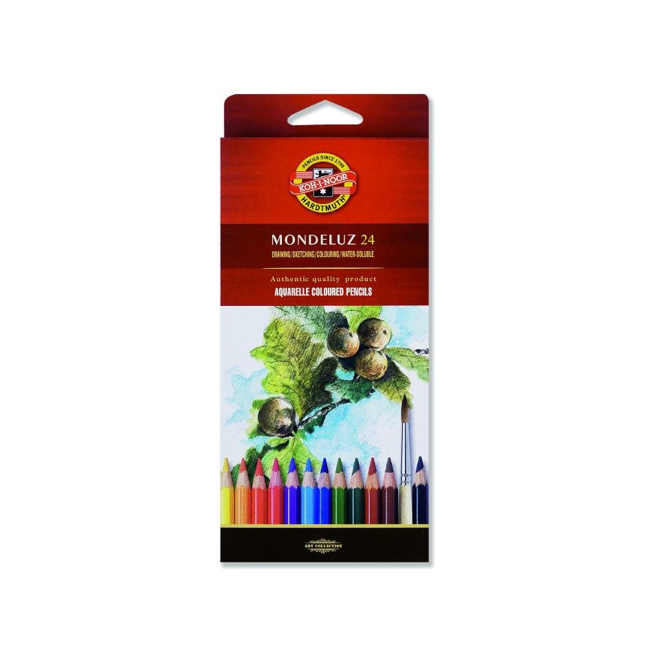 Aquarellstiftetui Mondeluz - 24er Farbkartonetui