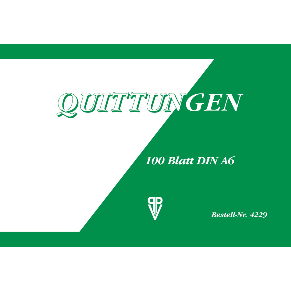 Quittung - A6 quer, 100 Blatt