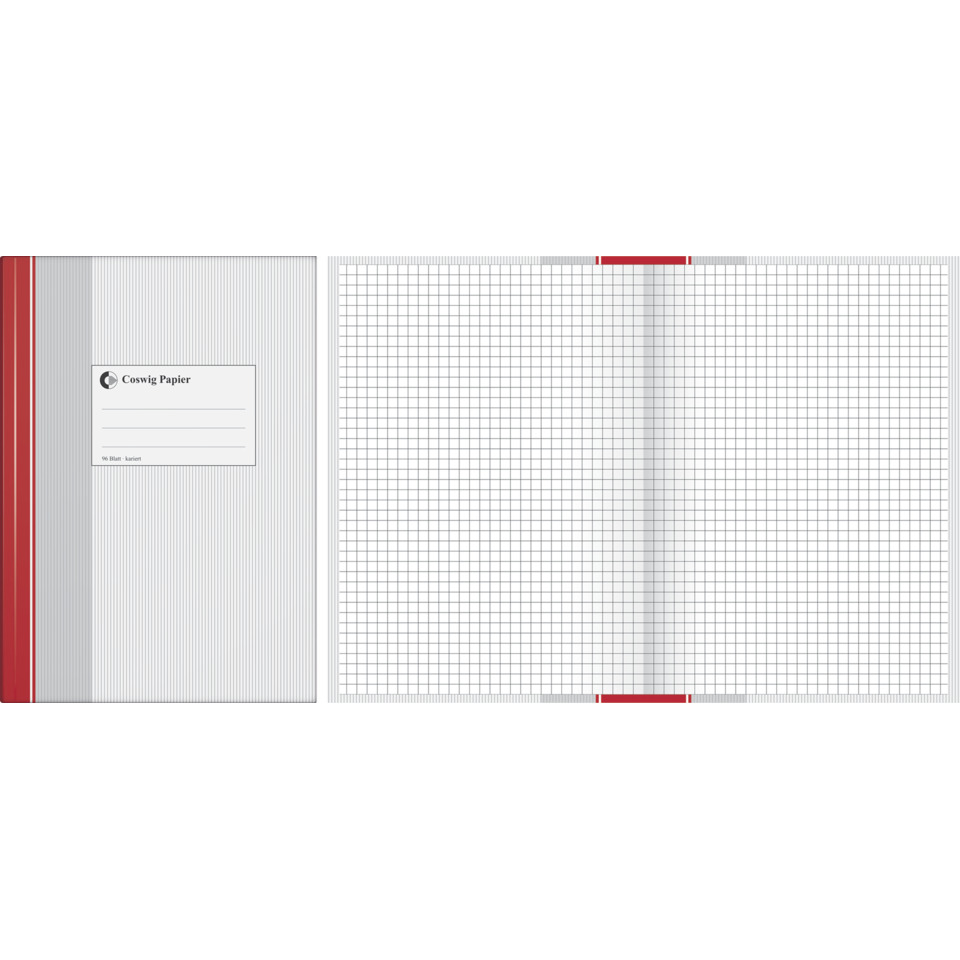 Geschäftsbuch - A5, 96 Blatt, kariert