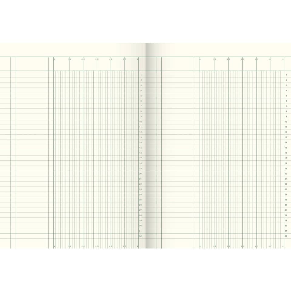Spaltenbuch - 6 Spalten, A4, 40 Blatt