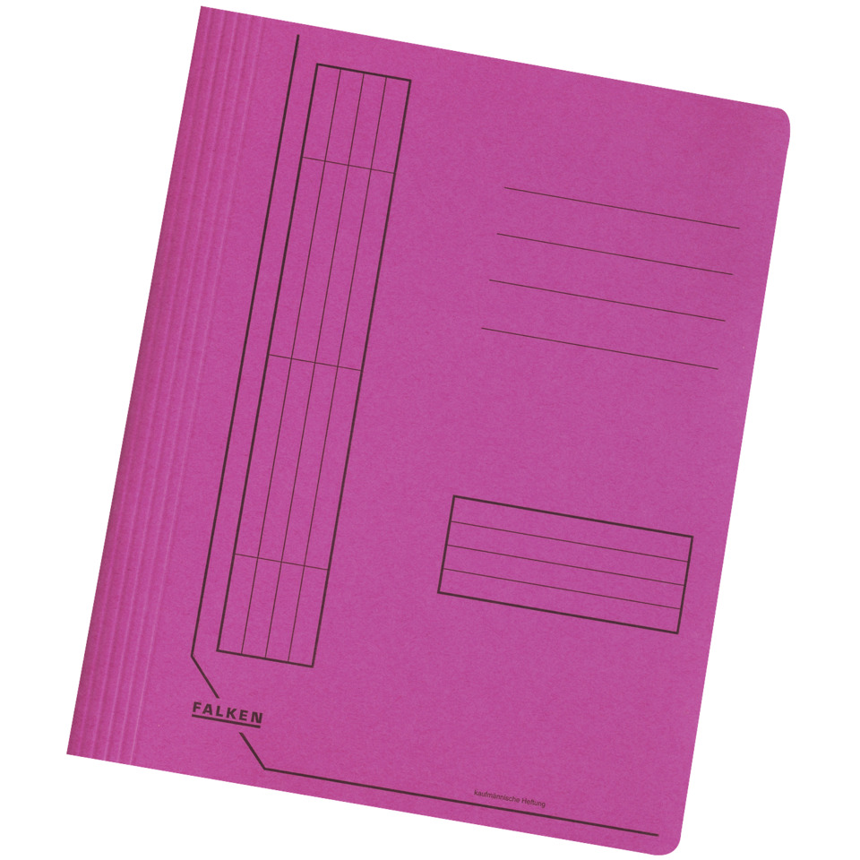 Schnellhefter - A4, kfm. und Amtsheftung, Manilakarton, pink