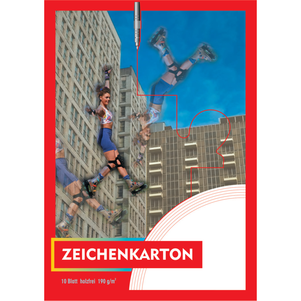 Zeichenkarton - Block mit 10 Blatt, 190g/qm, A3