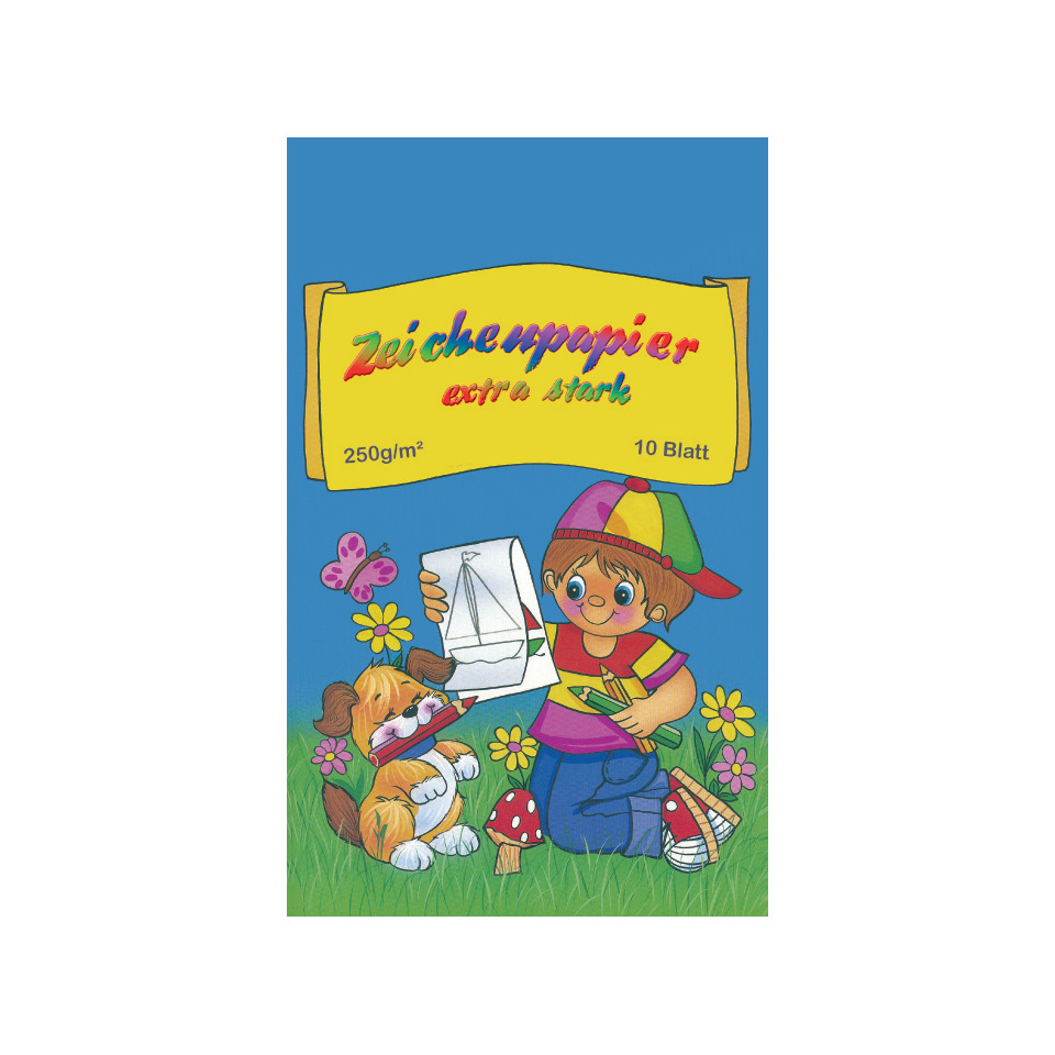 Malkarton - A4, 10 Blatt, 250 g/qm