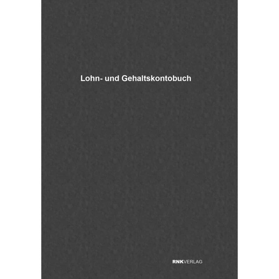 Kombiniertes Lohn- und Gehaltskonto - Buch, 40 Seiten, DIN A4