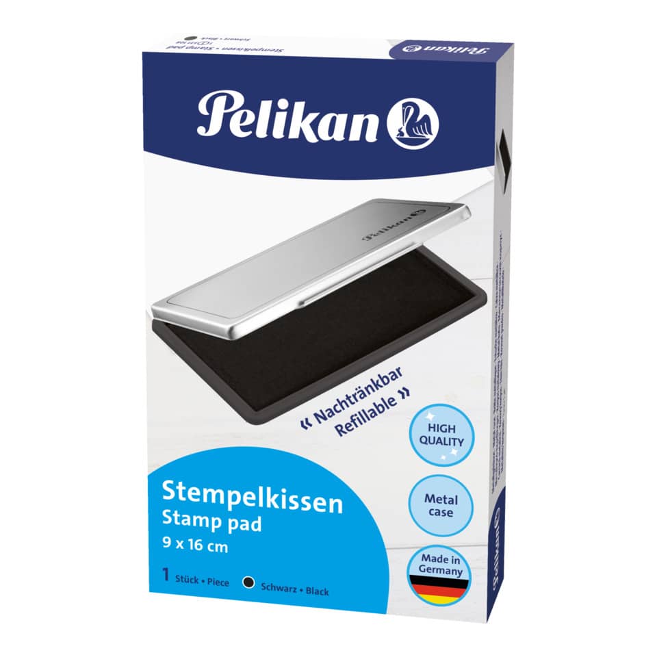 Stempelkissen 1 - 160 x 90 mm, schwarz getränkt